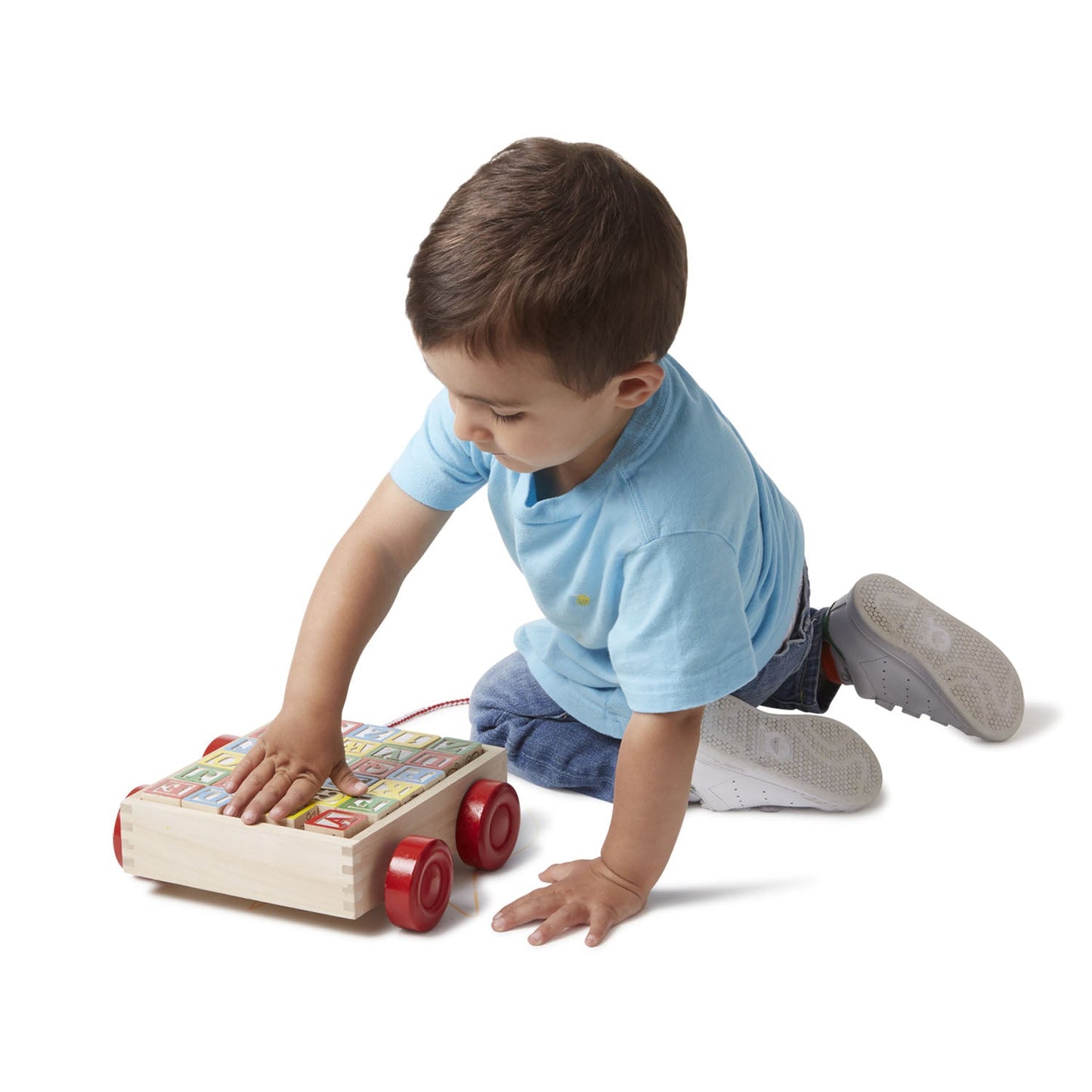 Melissa & Doug - Melissa & Doug Classic ABC Block Cart - Playful Panda