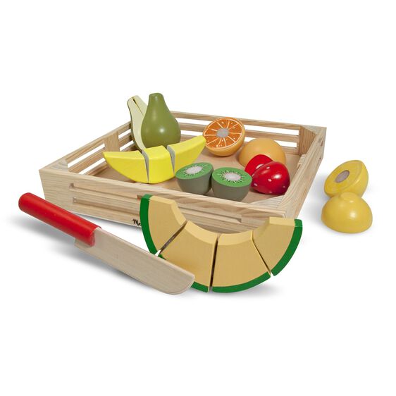 Melissa & Doug - Melissa & Doug Cutting Fruit Crate - Playful Panda