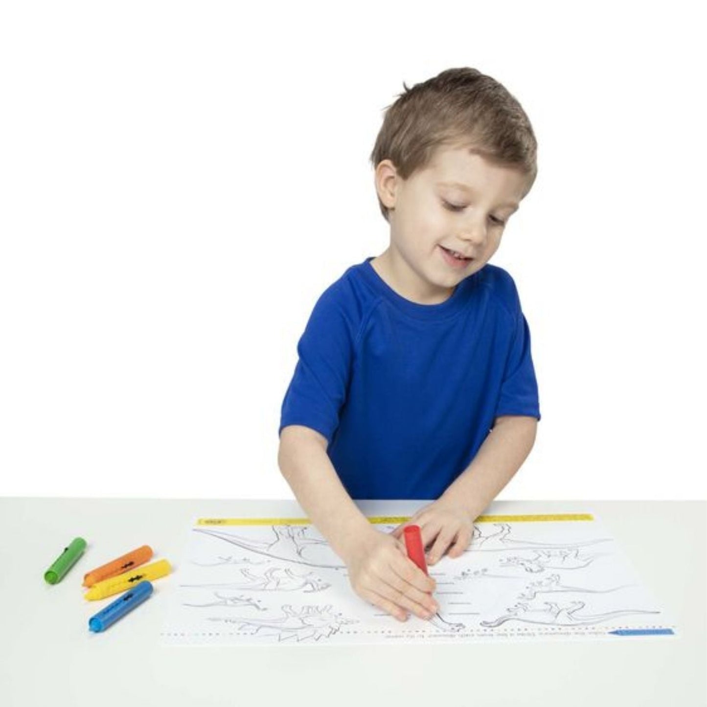 Melissa & Doug - Melissa & Doug Dinosaurs – Colour-A-Mat (Bundle of 6) - Playful Panda