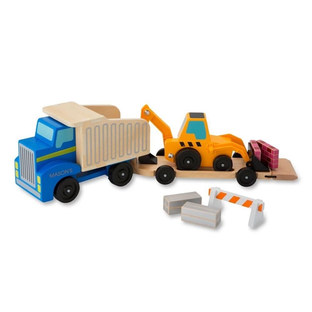 Melissa & Doug - Melissa & Doug Dump Truck & Loader - Playful Panda
