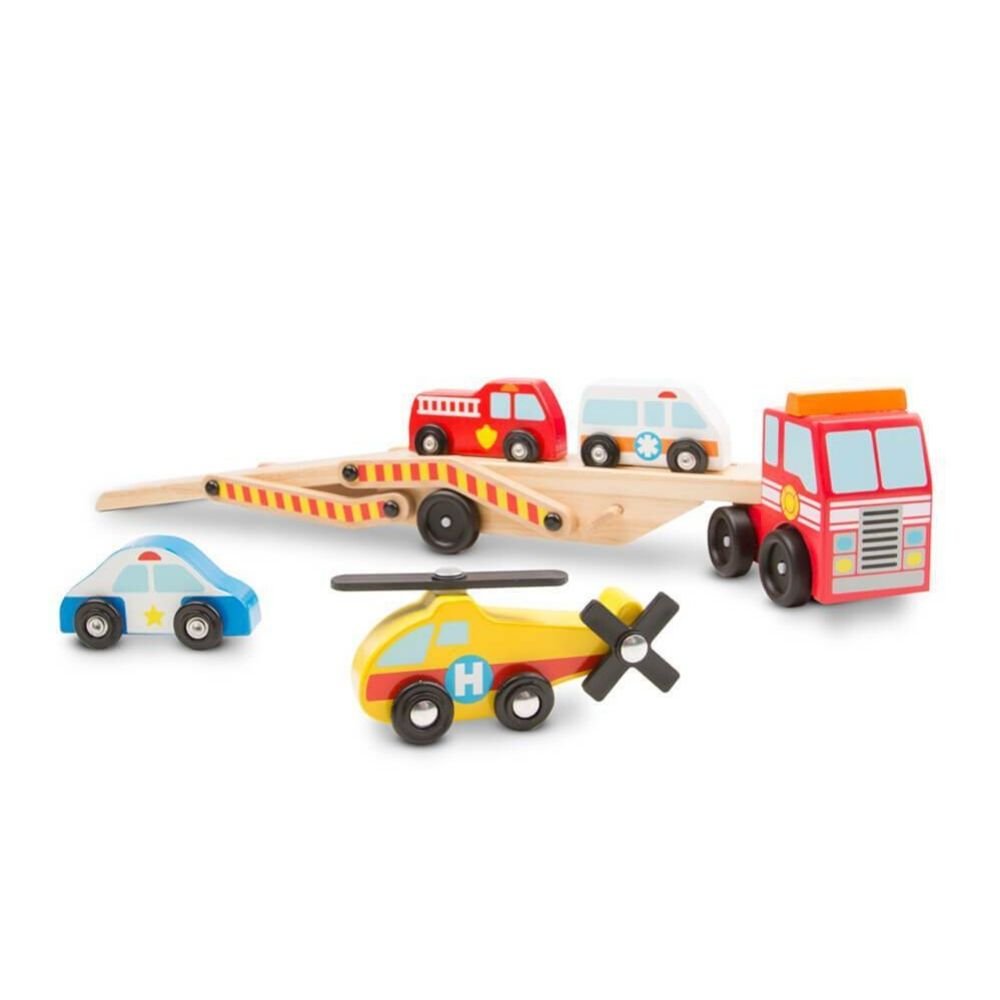 Melissa & Doug - Melissa & Doug Emergency Vehicle Carrier - Playful Panda