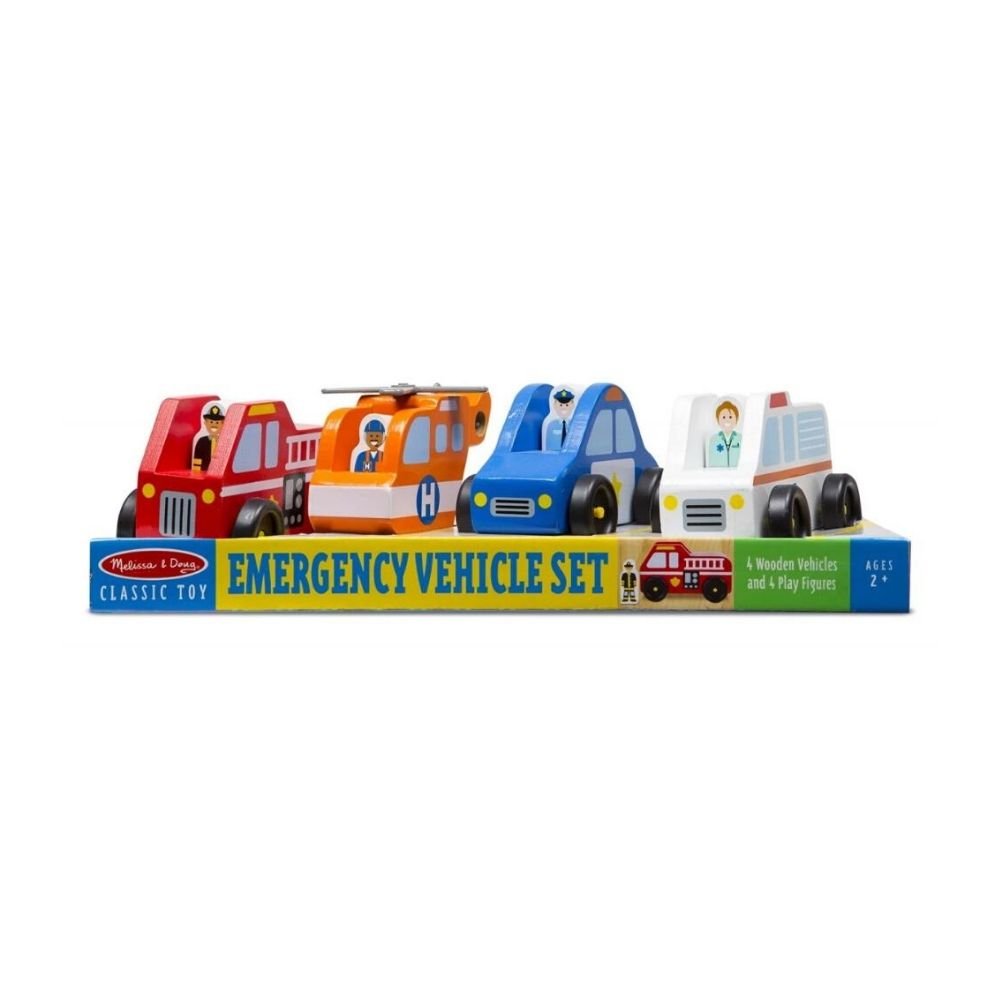Melissa & Doug - Melissa & Doug Emergency Vehicle Set - Playful Panda