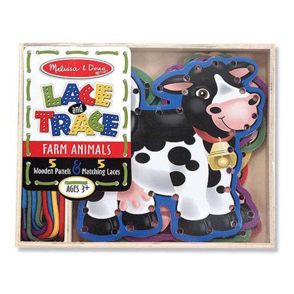 Melissa & Doug - Melissa & Doug Farm Lace & Trace - Playful Panda