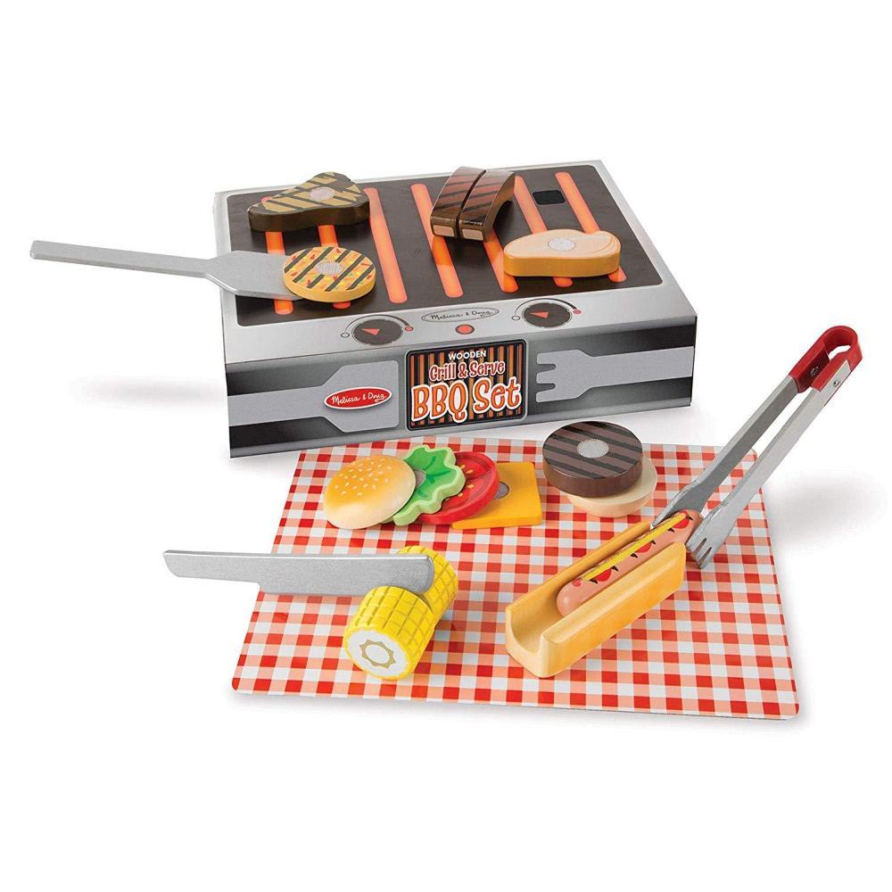 Melissa & Doug - Melissa & Doug Grill & Serve BBQ Set - Playful Panda