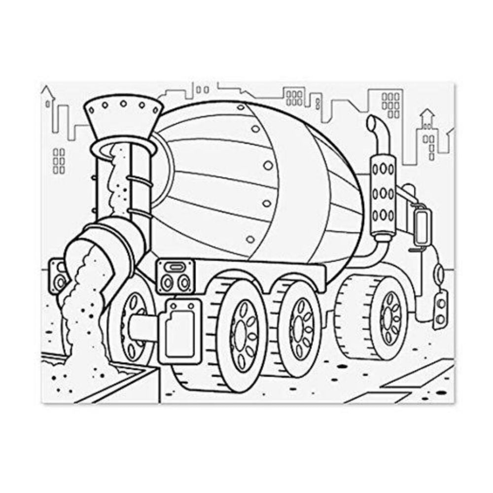 Melissa & Doug - Melissa & Doug Jumbo Coloring Pad – Vehicles - Playful Panda