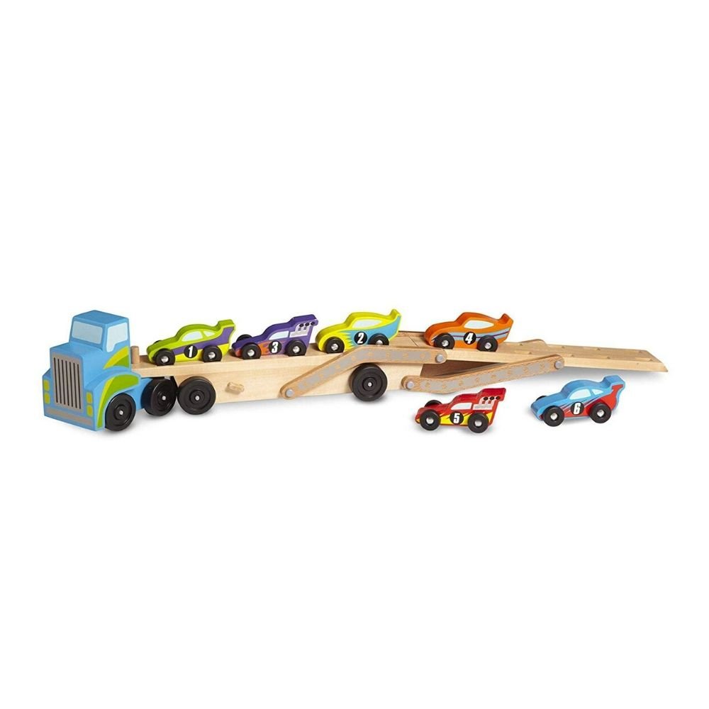 Melissa & Doug - Melissa & Doug Jumbo Race Car Carrier - Playful Panda