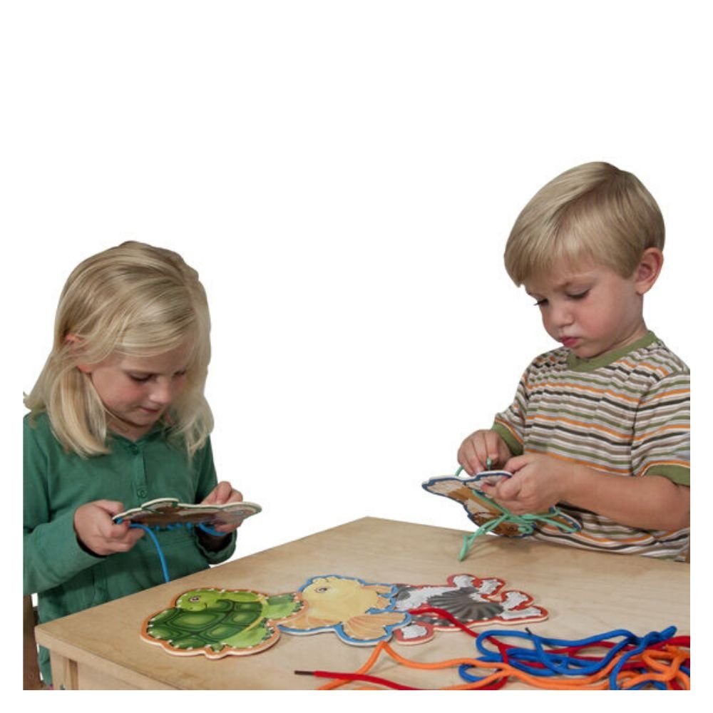 Melissa & Doug - Melissa & Doug Lace & Trace Pets - Playful Panda