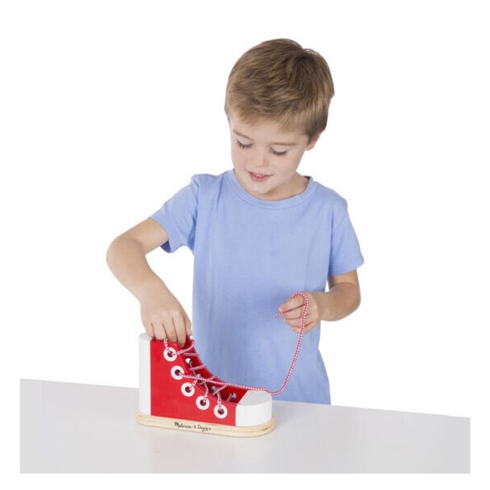 Melissa & Doug - Melissa & Doug Lacing Sneaker - Playful Panda