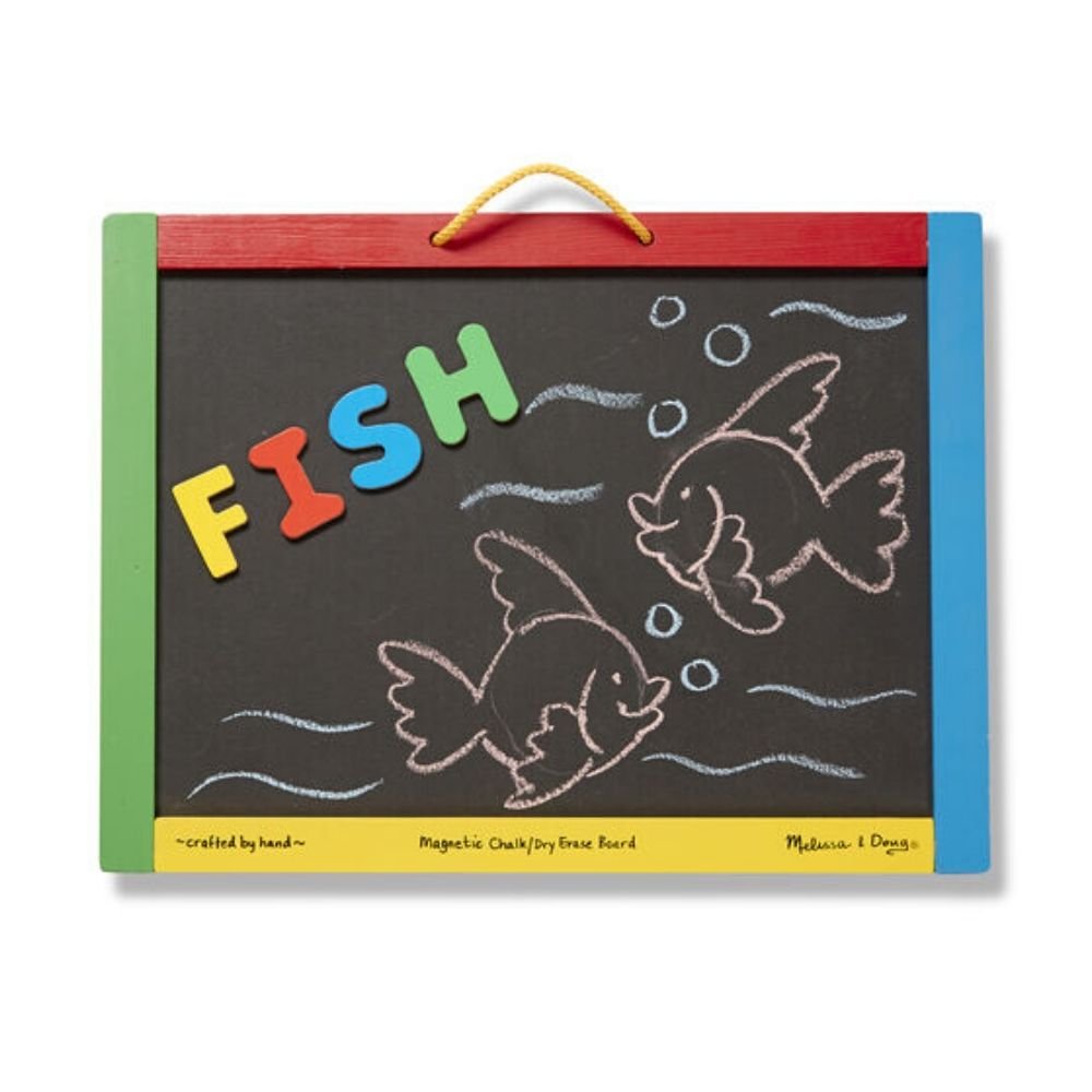 Melissa & Doug - Melissa & Doug Magnetic Chalkboard/Dry-erase Board - Playful Panda