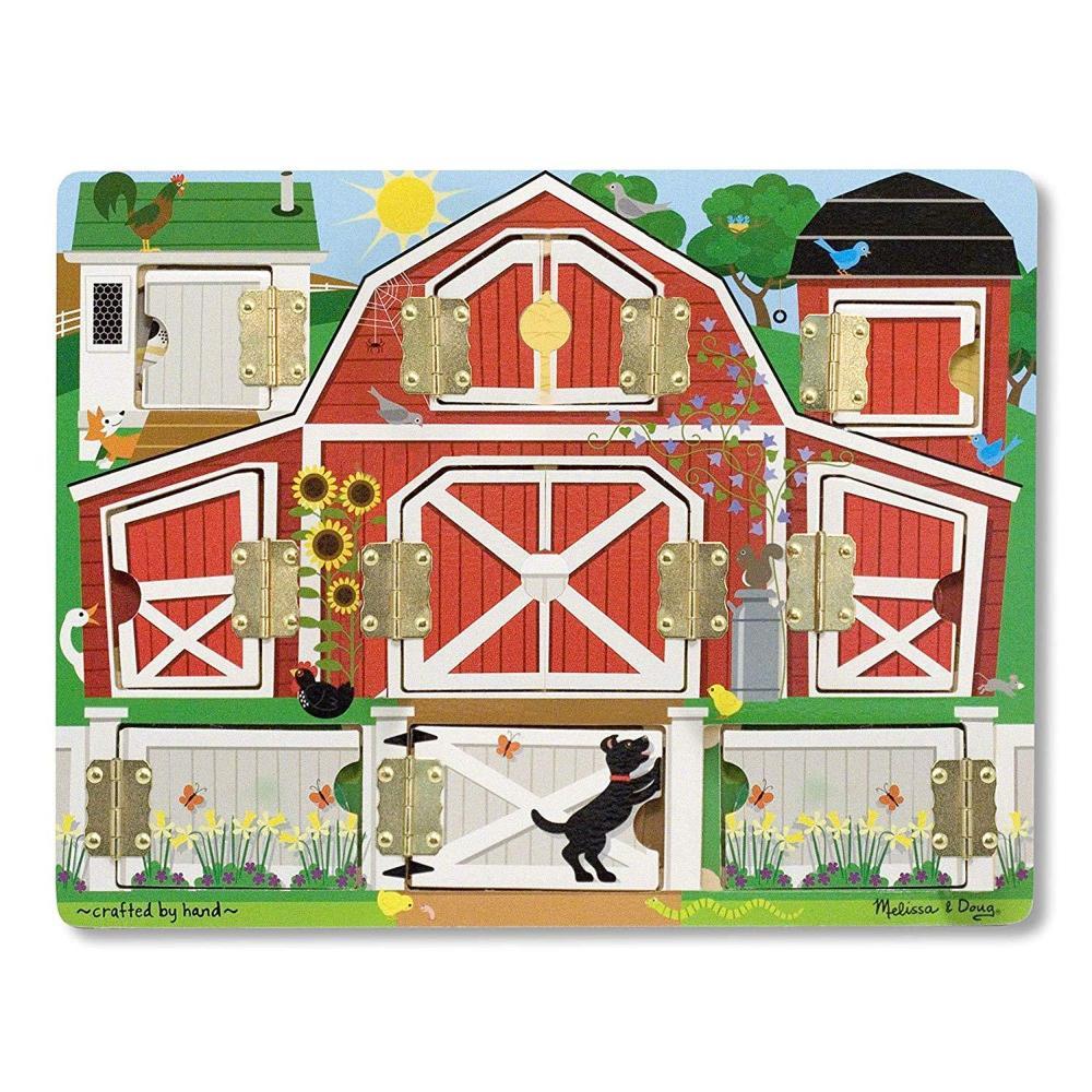 Melissa & Doug - Melissa & Doug Magnetic Farm Hide & Seek Board - Playful Panda
