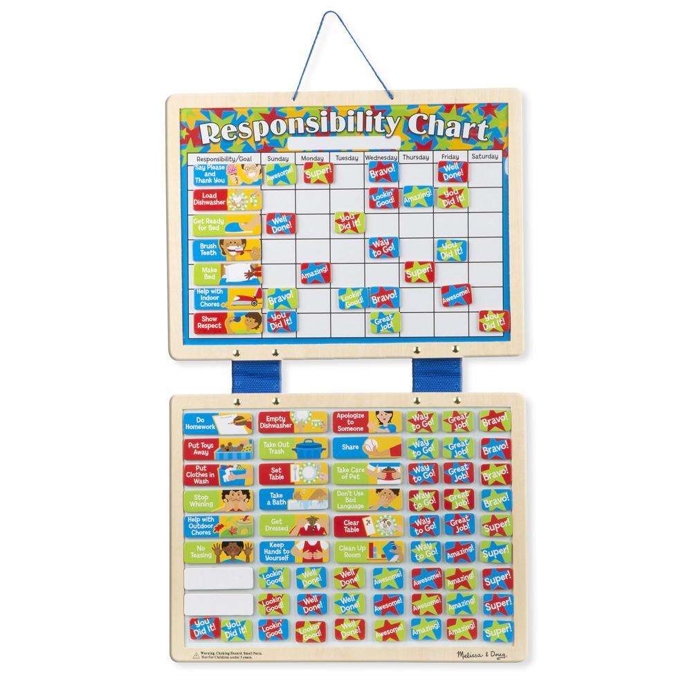 Melissa & Doug - Melissa & Doug Magnetic Responsibility Chart - Playful Panda