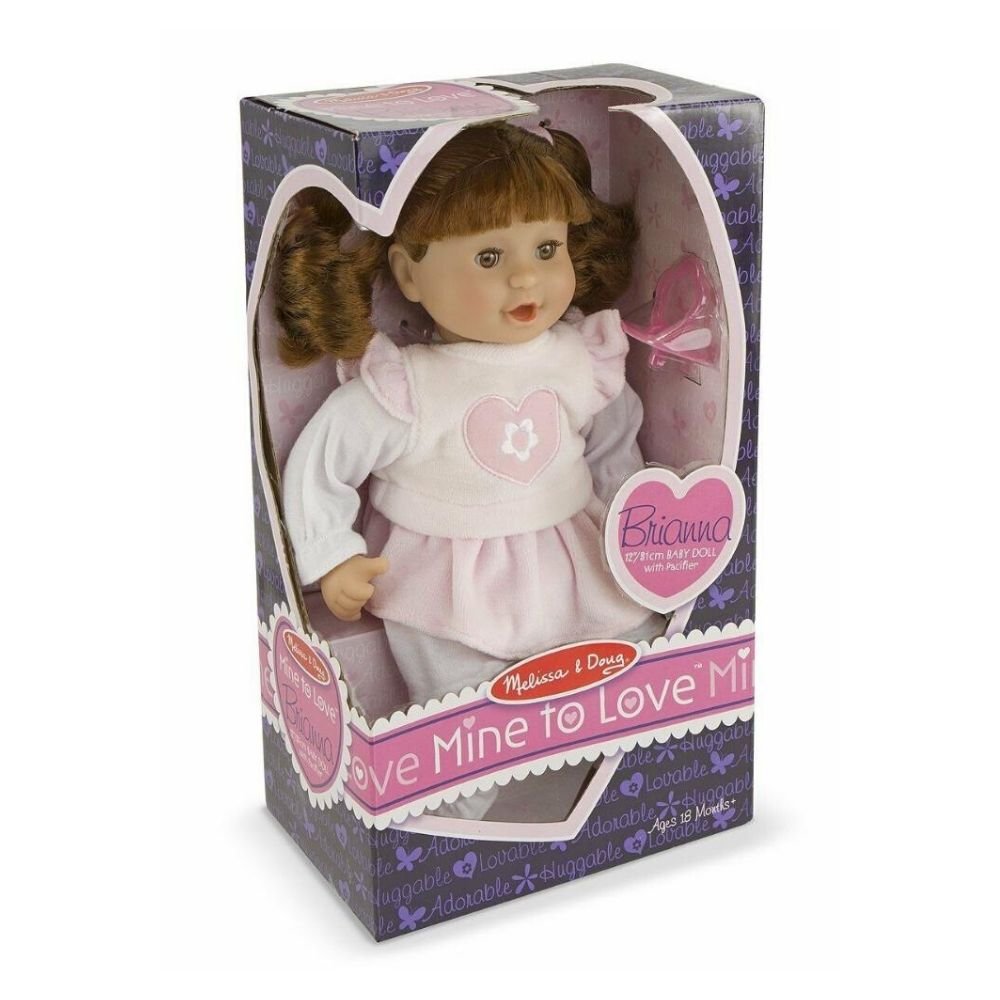 Melissa & Doug - Melissa & Doug Mine to Love – Brianna 12″ Doll - Playful Panda