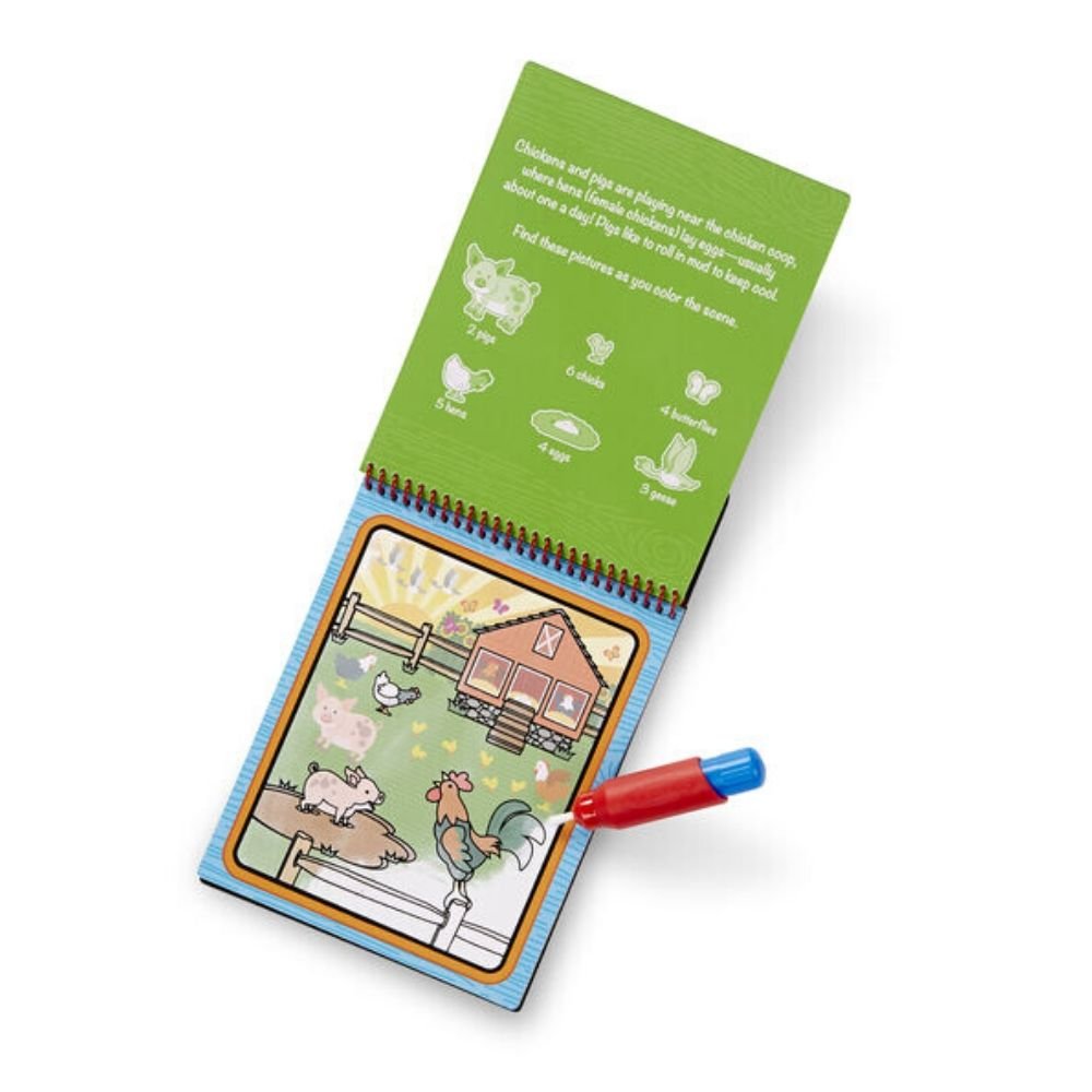 Melissa & Doug - Melissa & Doug On – The – Go Water Wow (Farm) - Playful Panda