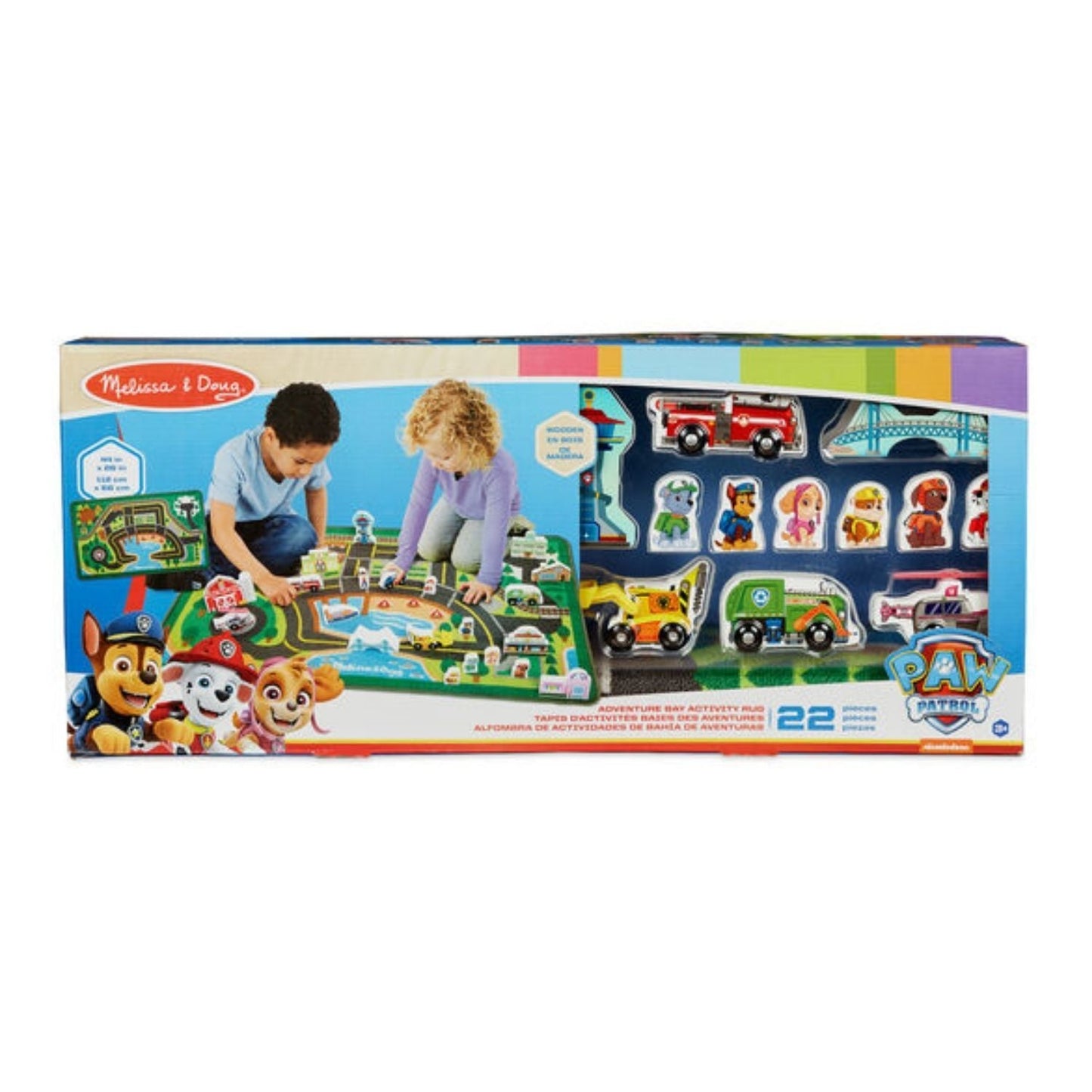 Melissa & Doug - Melissa & Doug Paw Patrol Activity Rug – Adventure Bay - Playful Panda