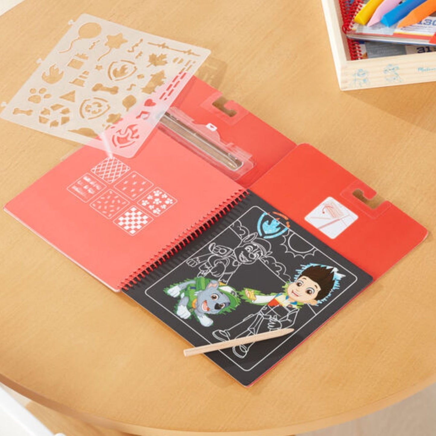 Melissa & Doug - Melissa & Doug Paw Patrol Scratch Art – Marshall - Playful Panda