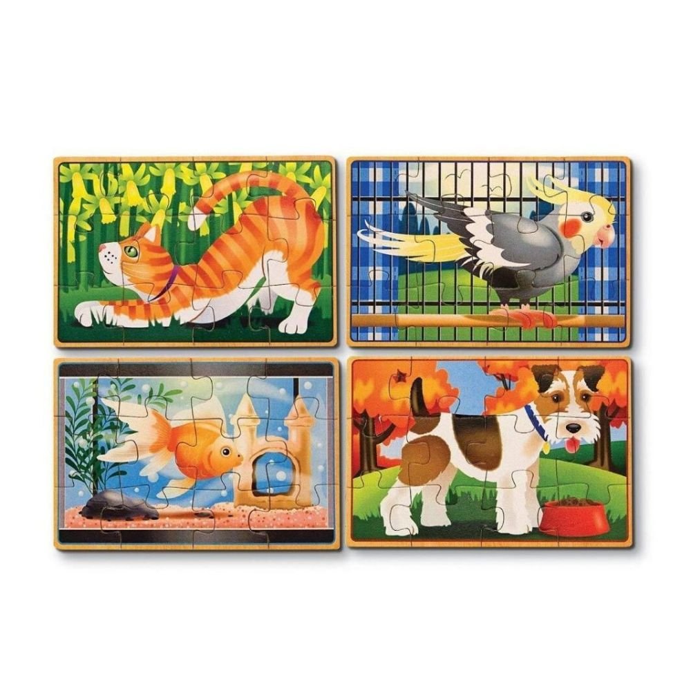 Melissa & Doug - Melissa & Doug Pets Puzzles in a Storage Box - Playful Panda
