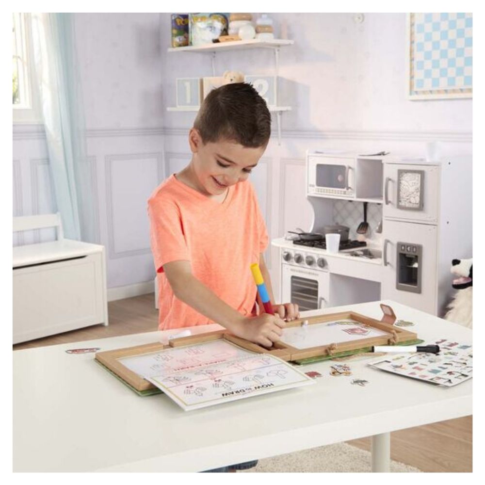 Melissa & Doug - Melissa & Doug Play, Draw, Create Reusable Drawing & Magnet Kit – Farm - Playful Panda