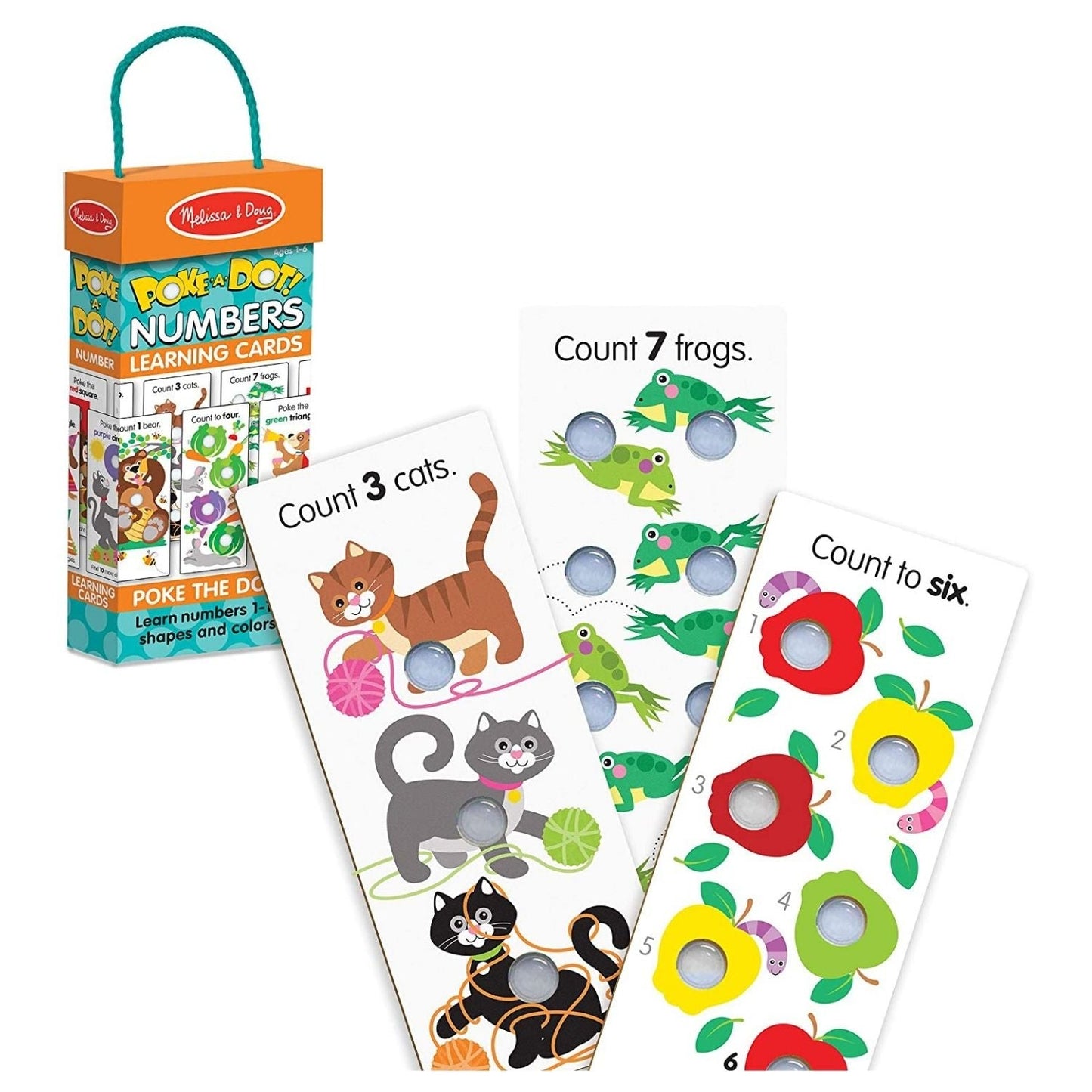 Melissa & Doug - Melissa & Doug Poke-A-Dot Numbers Learning Cards - Playful Panda