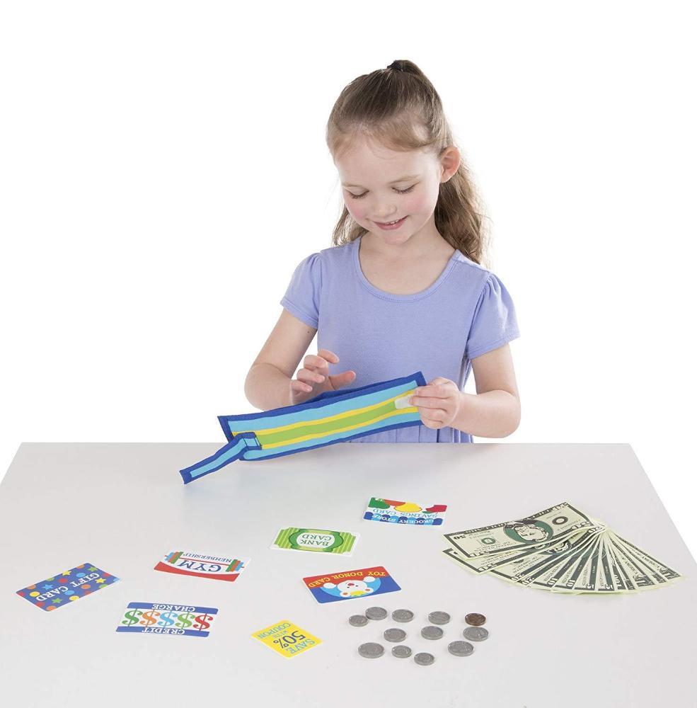 Melissa & Doug - Melissa & Doug Pretend-to-Spend Play Wallet - Playful Panda