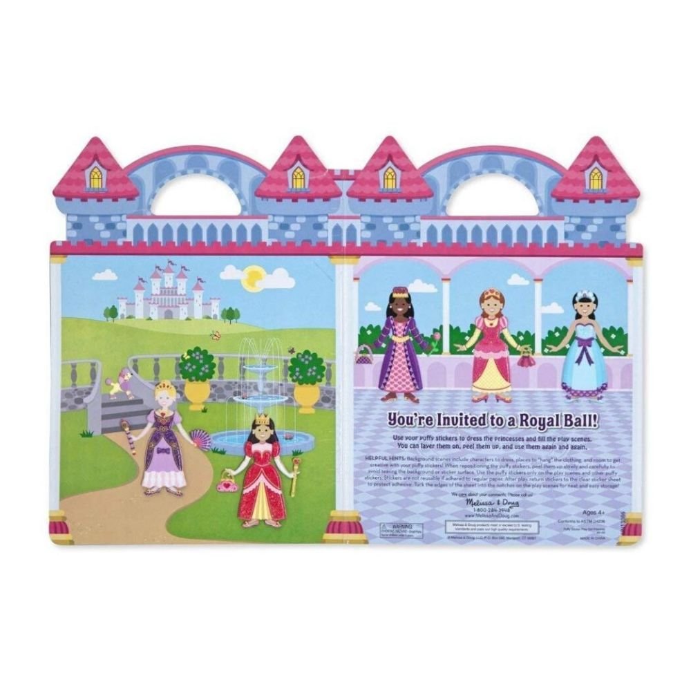 Melissa & Doug - Melissa & Doug Puffy Sticker Set: Princess - Playful Panda