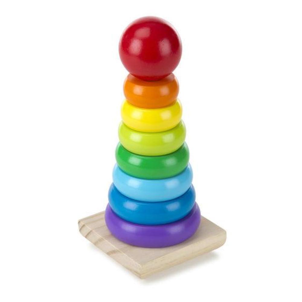 Melissa & Doug - Melissa & Doug Rainbow Stacker Classic Toy - Playful Panda