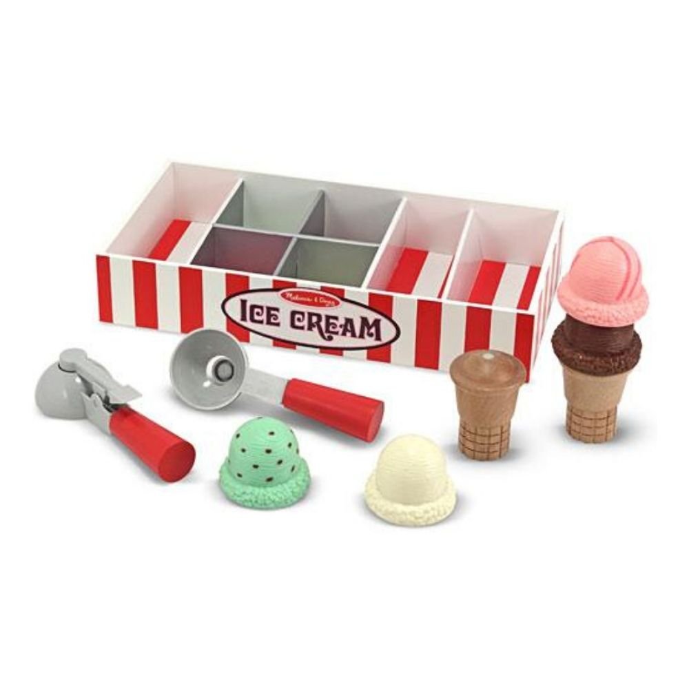 Melissa & Doug - Melissa & Doug Scoop And Stack Ice Cream Cone Stack - Playful Panda