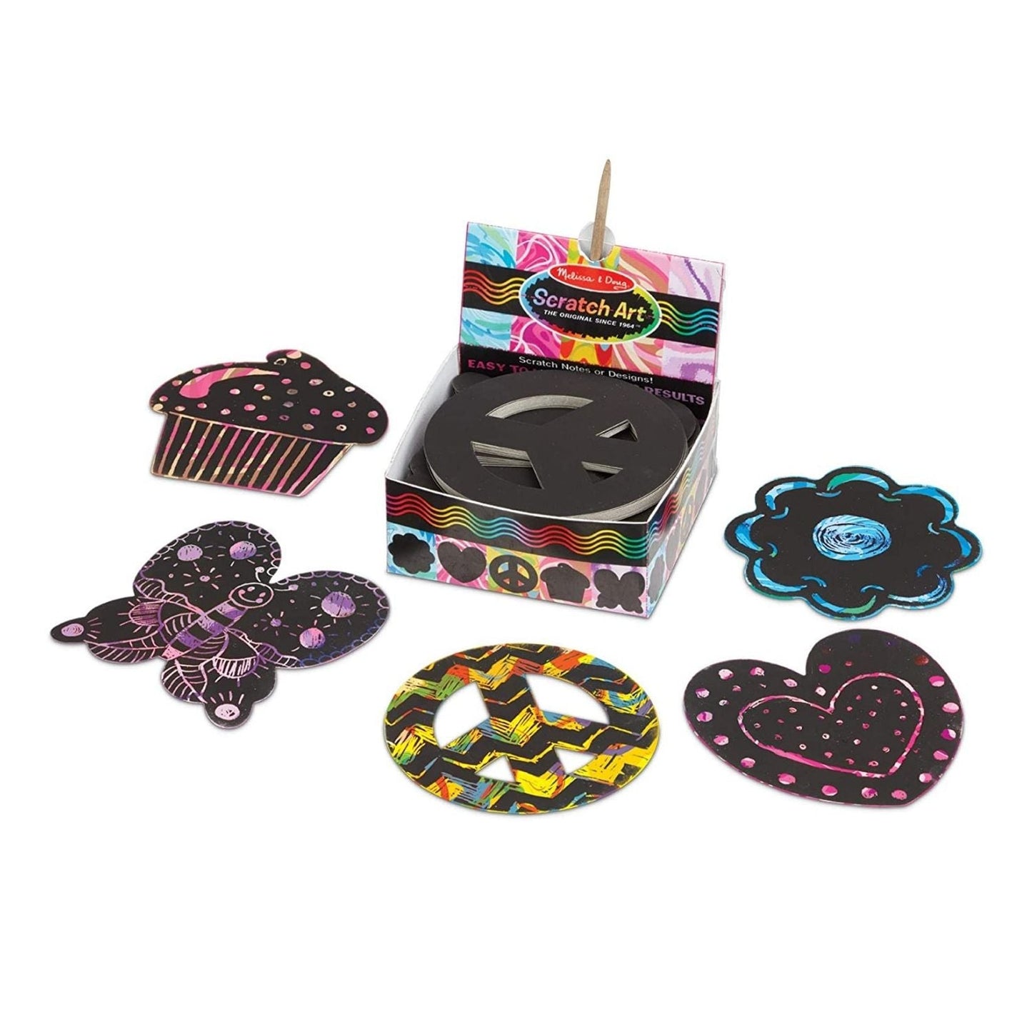 Melissa & Doug - Melissa & Doug Scratch Art Friendship Mini Notes - Playful Panda