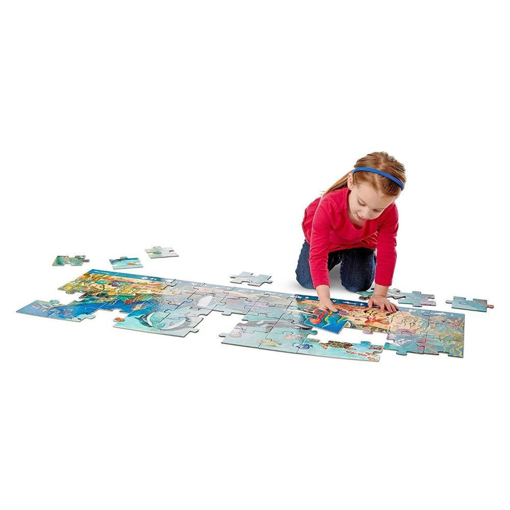 Melissa & Doug - Melissa & Doug Search and Find Beneath the Waves Floor Puzzle (48 pc) - Playful Panda