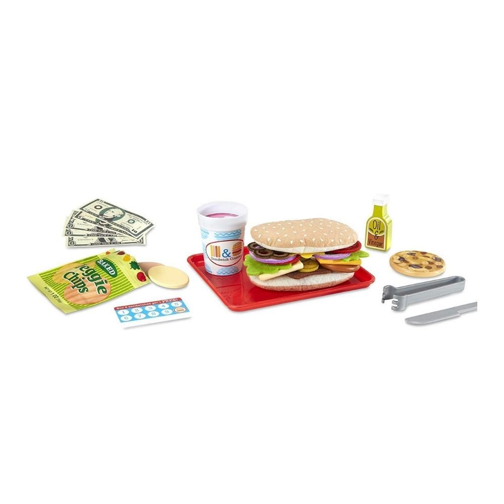 Melissa & Doug - Melissa & Doug Slice & Stack Sandwich Counter - Playful Panda