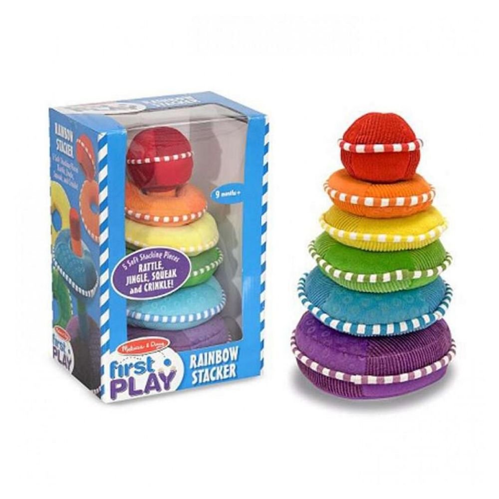 Melissa & Doug - Melissa & Doug Soft Rainbow Stacker - Playful Panda
