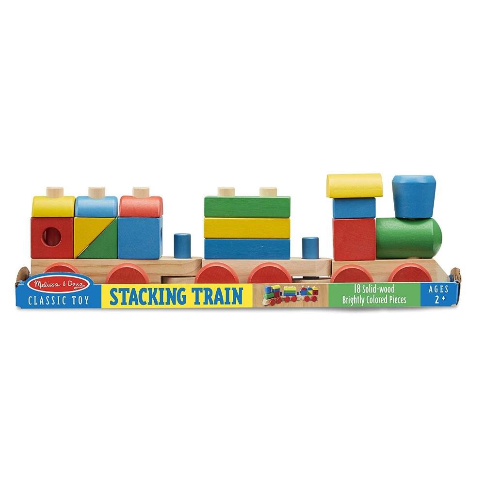Melissa & Doug - Melissa & Doug Stacking Train Toddler Toy - Playful Panda