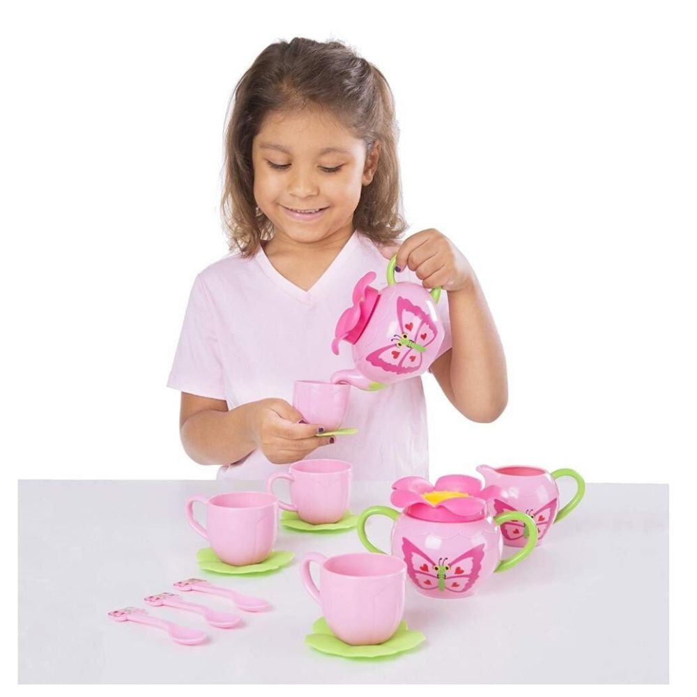 Melissa & Doug - Melissa & Doug Sunny Patch Bella Butterfly Tea Set - Playful Panda