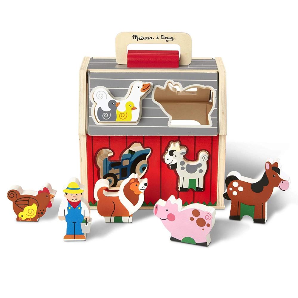 Melissa & Doug - Melissa & Doug Take Along Sorting Barn - Playful Panda