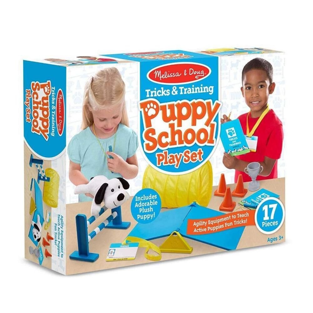 Melissa & Doug - Melissa & Doug Tricks & Training Puppy School Play Set - Playful Panda