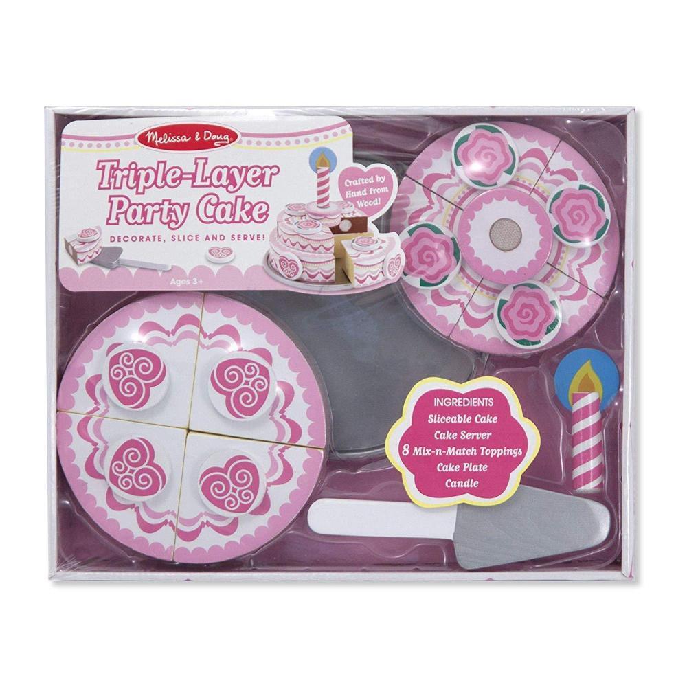 Melissa & Doug - Melissa & Doug Triple-Layer Party Cake - Playful Panda