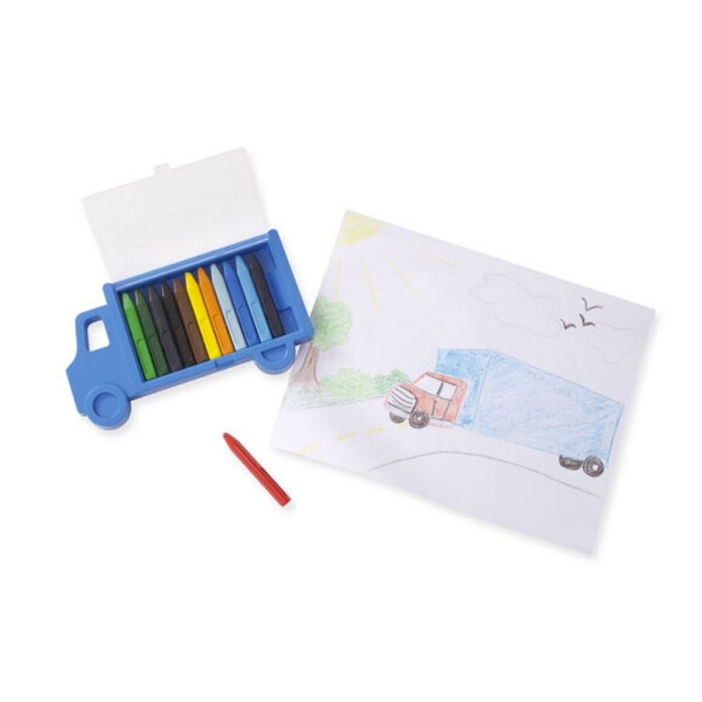 Melissa & Doug - Melissa & Doug Truck Crayon Set 12 Colors - Playful Panda