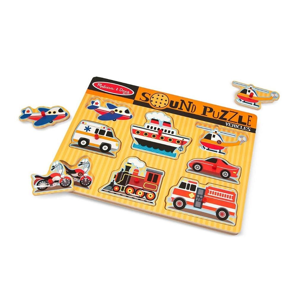 Melissa & Doug - Melissa & Doug Vehicles Sound Puzzle - Playful Panda