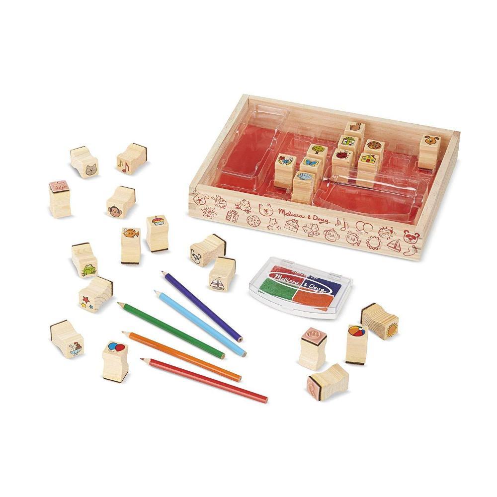 Melissa & Doug - Melissa & Doug Wooden Favourite Things Stamp set - Playful Panda