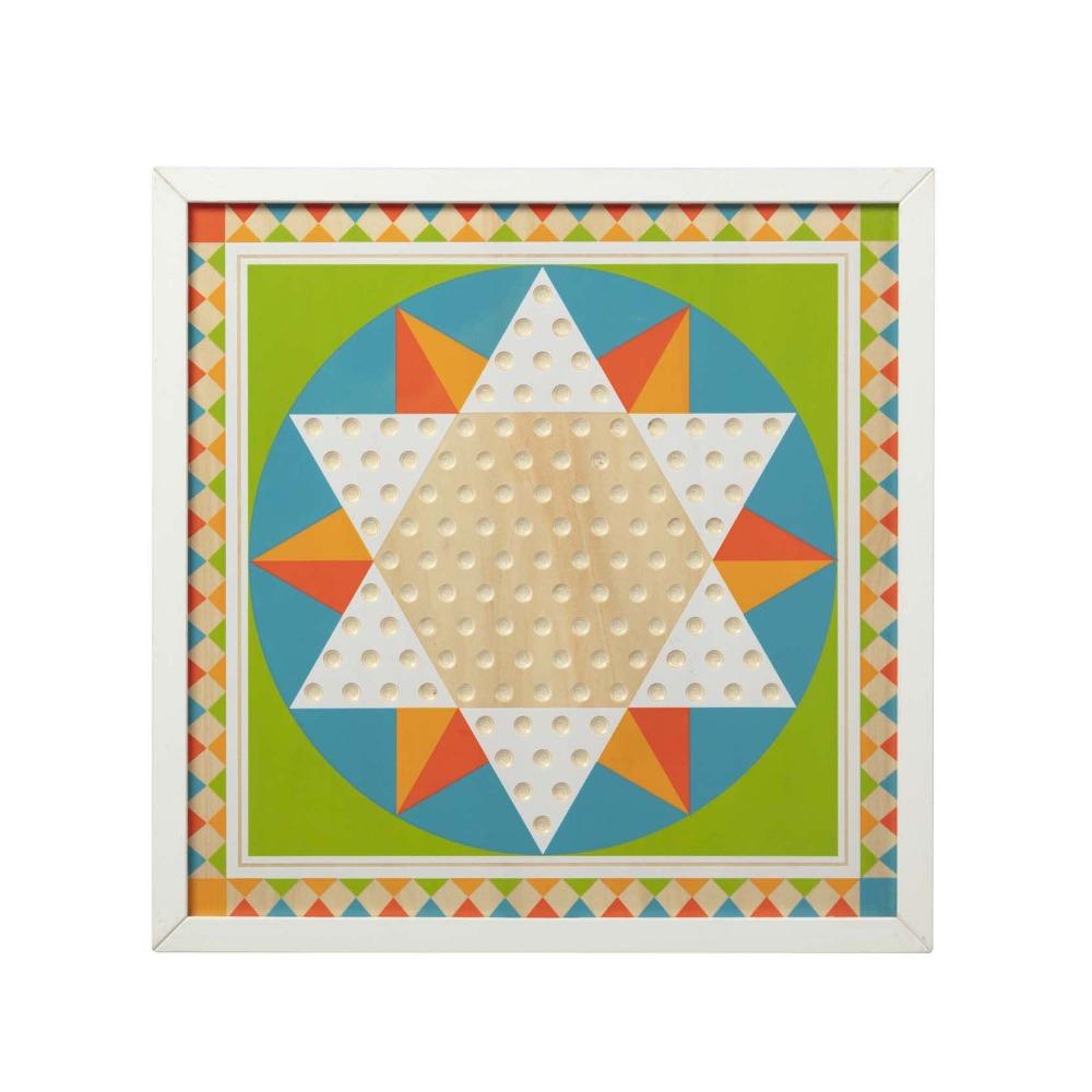 Melissa & Doug - Melissa & Doug Wooden Solitaire & Chinese Checkers - Playful Panda