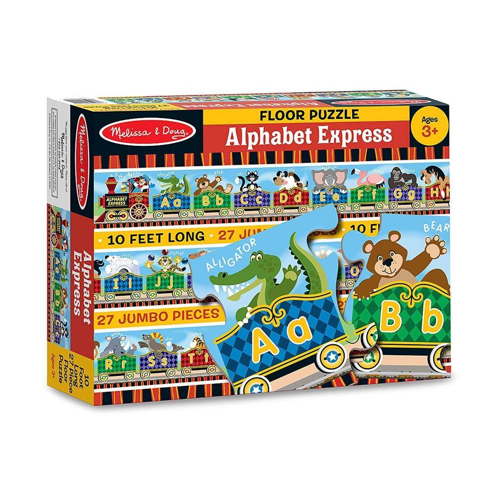 Melissa & Doug - Melissa & Doug Alphabet Express Floor Puzzle - Playful Panda