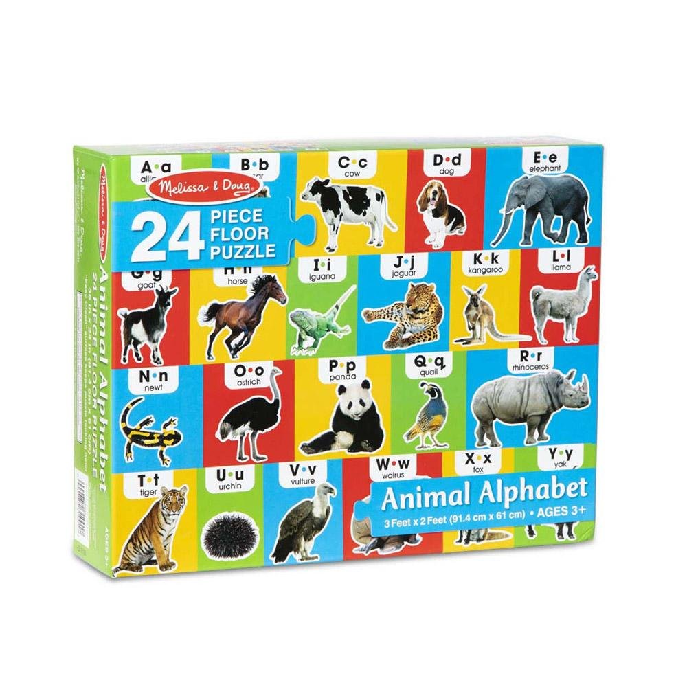 Melissa & Doug - Melissa & Doug Animal Alphabet Floor Puzzle - Playful Panda