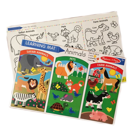 Melissa & Doug - Melissa & Doug Animal Learning Mat (Bundle of 6) - Playful Panda