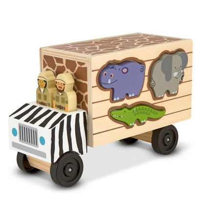 Melissa & Doug - Melissa & Doug Animal Rescue Shape Sorting Truck - Playful Panda