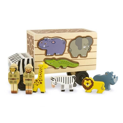 Melissa & Doug - Melissa & Doug Animal Rescue Shape Sorting Truck - Playful Panda