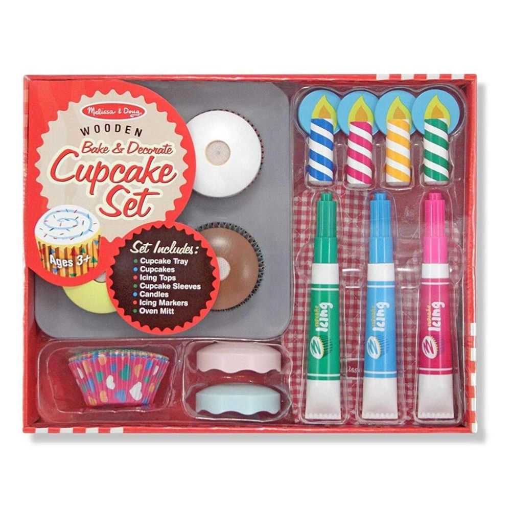 Melissa & Doug - Melissa & Doug Bake and Decorate Cupcake Set - Playful Panda