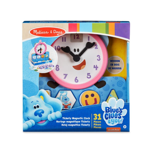 Melissa & Doug Blues Clues Tickety-Tock Wooden Magnetic Clock