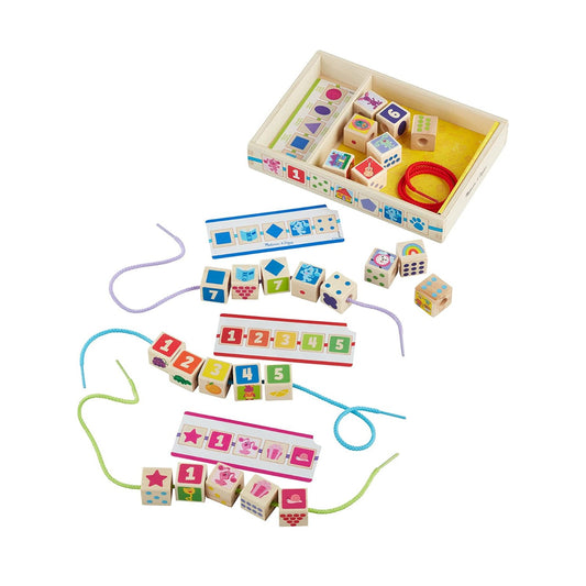 Melissa & Doug - Melissa & Doug Blues Clues Wooden Lacing Beads - Playful Panda