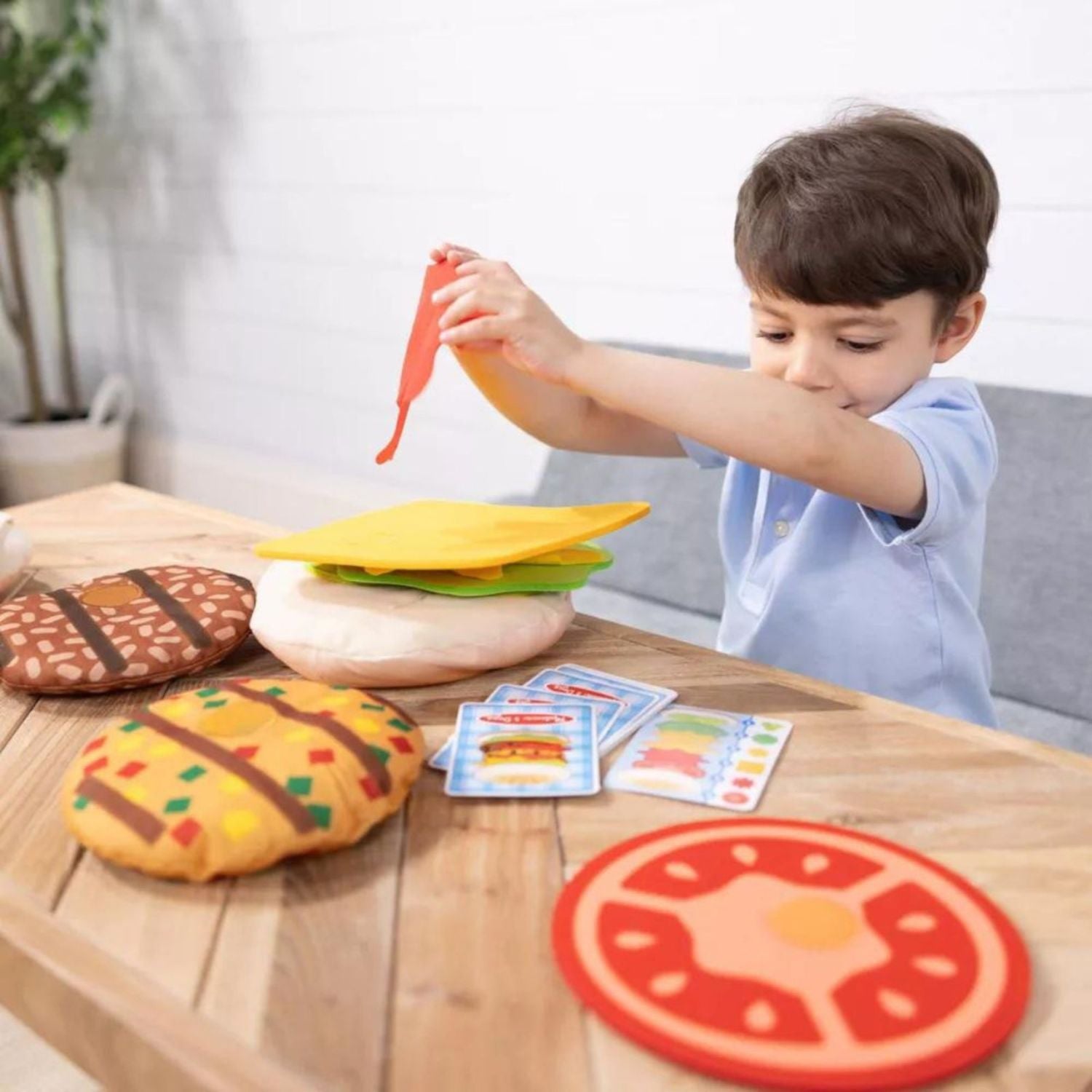 Melissa & Doug - Melissa & Doug Burger Stacking Game - Playful Panda