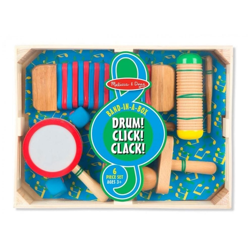 Melissa & Doug - Melissa & Doug Drum! Click! Clack! - Playful Panda