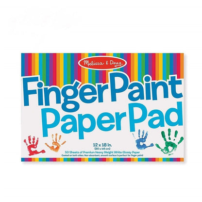 Melissa & Doug - Melissa & Doug Finger Paint Paper Pad 12″ x 18″ - Playful Panda